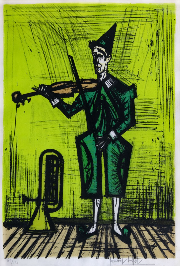 Bernard Buffet (1928-1999), Violiniste (1 of 2)