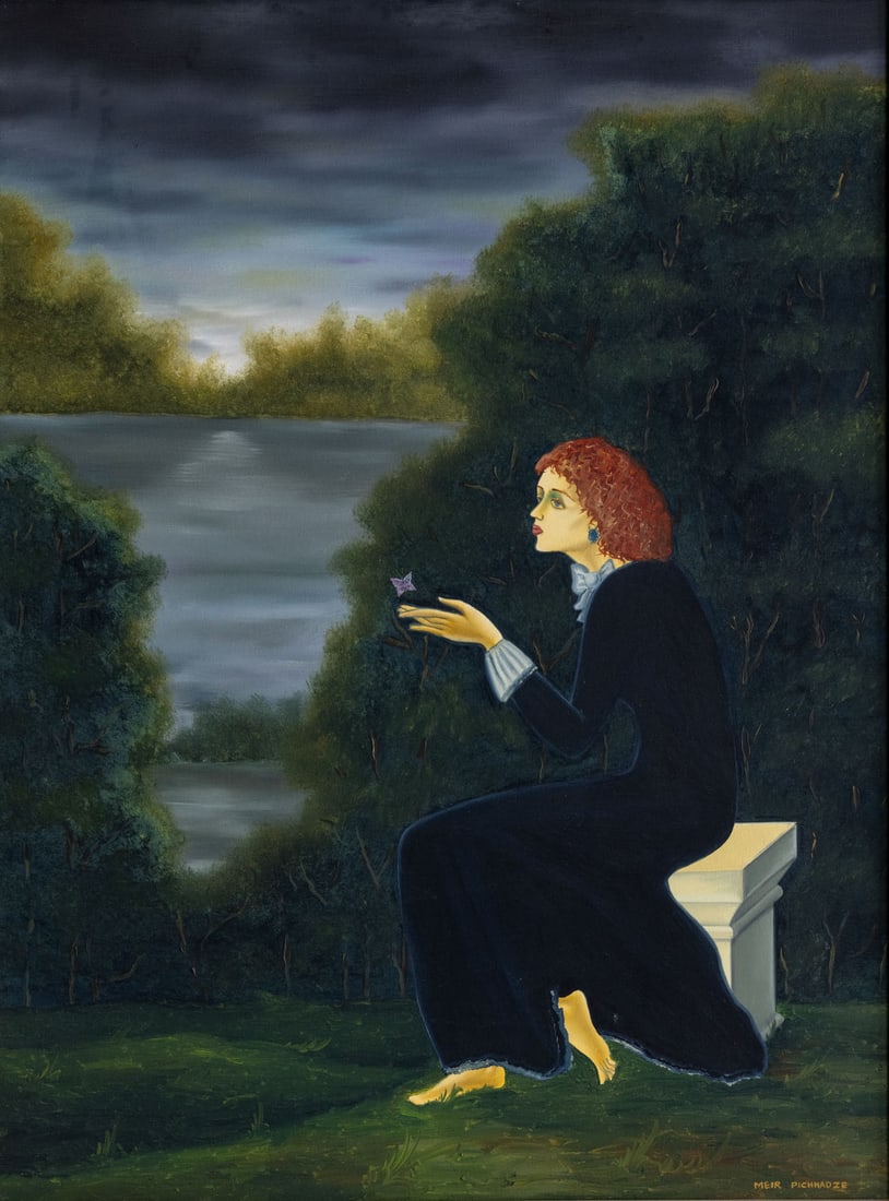 Meir Pichhadze (1955-2010), Woman with Butterfly (1 of 2)
