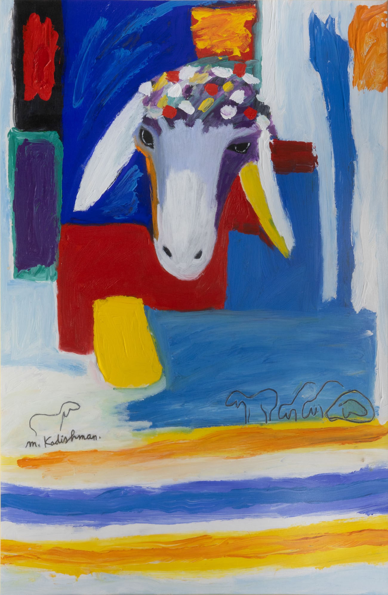 Menashe Kadishman (1932-2015), Sheep's Head (1 of 1)