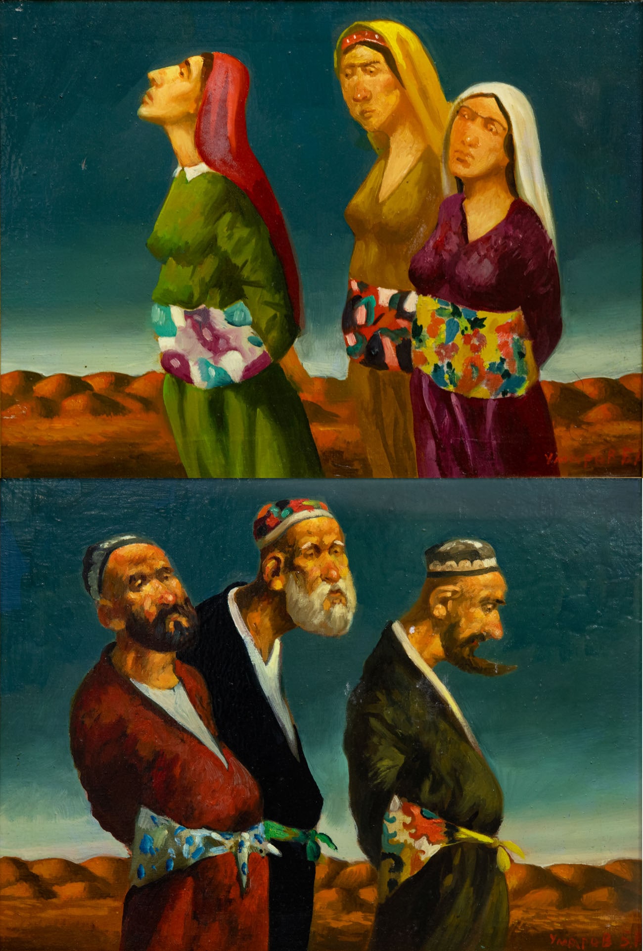 Bakhtiyor Umarov ( b. 1978), Two Paintings (1 of 4)