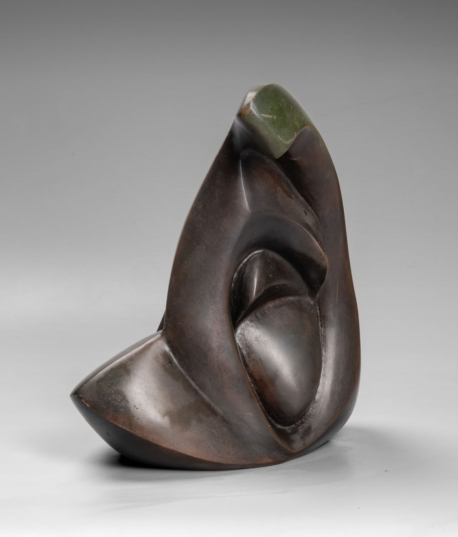 A Nitza (Israeli), Female Figure: A Nitza (Israeli), Female Figure Bronze sculpture Signed (on base). Height: 30 cm Provenance: Private collection, Jerusalem. Condition: For a condition report, please contact office@al