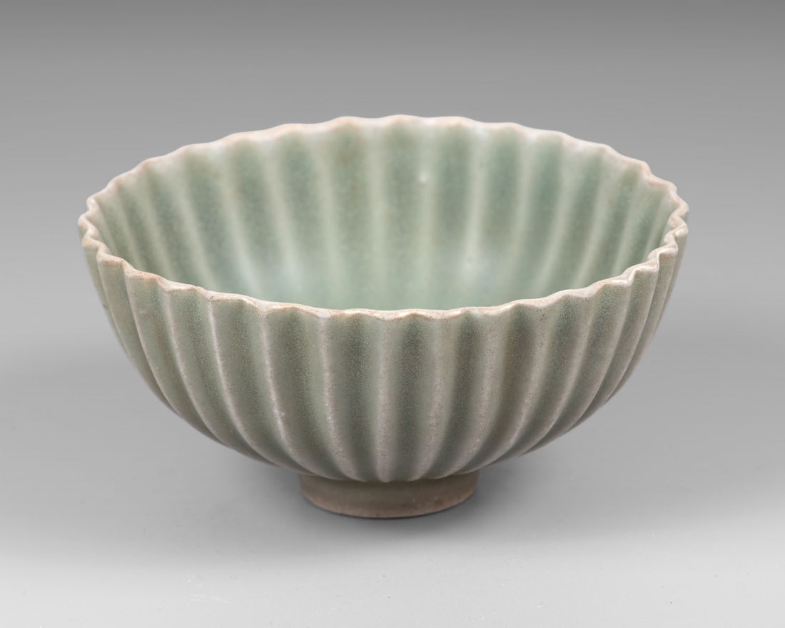 A Celadon-Glazed Porcelain Bowl, China, Song Dynasty (960-1279) (1 of 3)