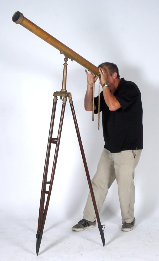 Brass Terrestrial Telescope & Stand