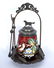 Victorian Amberina Webster Pickle Castor