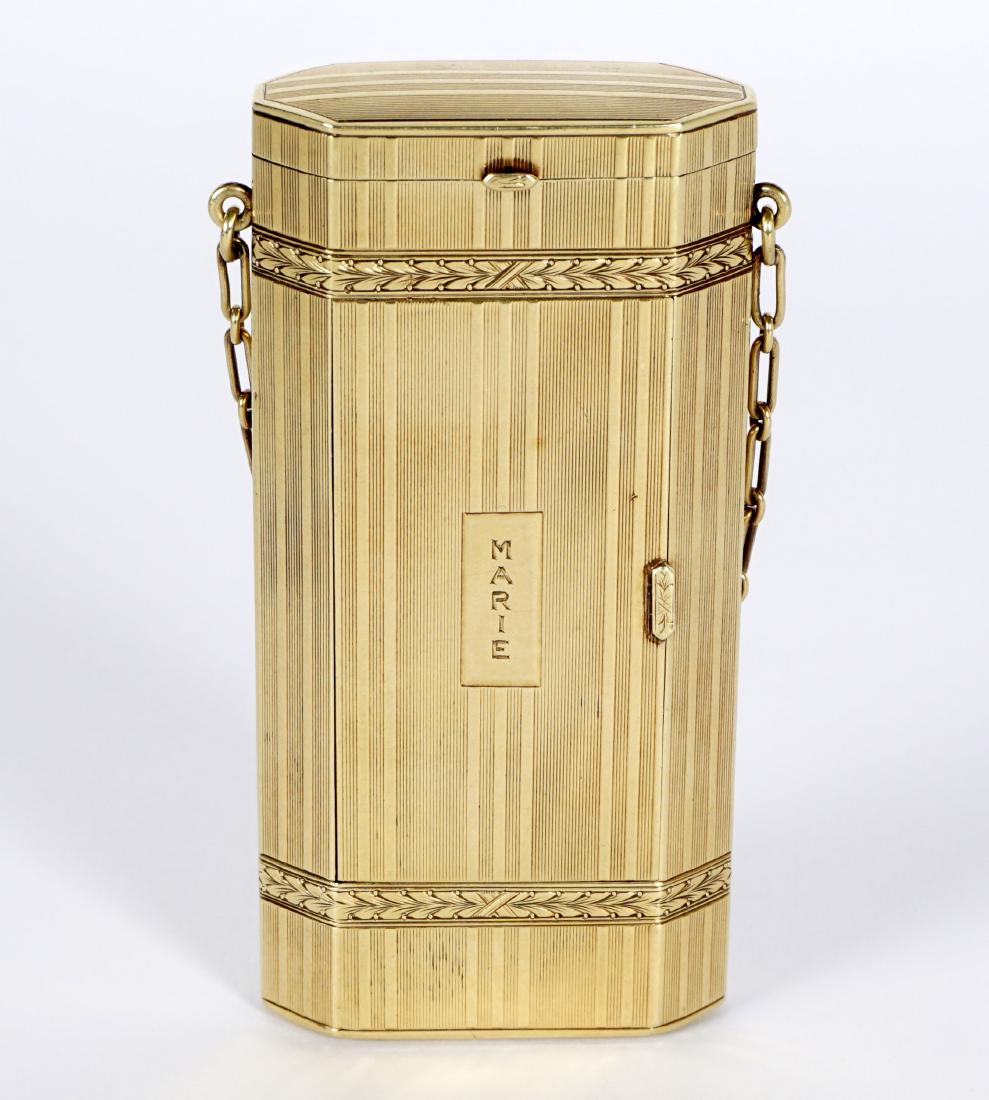 Tiffany 14K Gold Powder Box / Compact