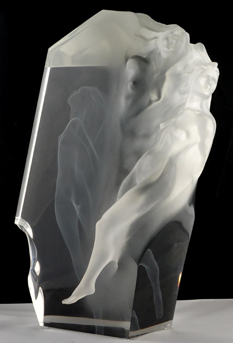 Frederick Hart Grace in Motion Acrylic Sculpture: HART, Frederick, (American, 1943-1999): "Grace in Motion", Acrylic, signed near base, dated 1992, numbered 400/400, overall 16" h. x 11" x 8.5".