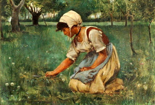 Charles Sprague Pearce Girl In Field Painting Jan 05 2020