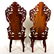 Pair Attrib. Belter Bird Pattern Parlor Chairs - 8
