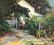 Rookwood Artist Grace Young Summer Cottage Oil/C