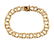 14k Gold Interlocking Rings Charm Bracelet