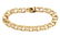 14k Gold Interlocking Rings Charm Bracelet - 3