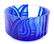 Four Piece Worldly Collection of Art Glass Items - 2