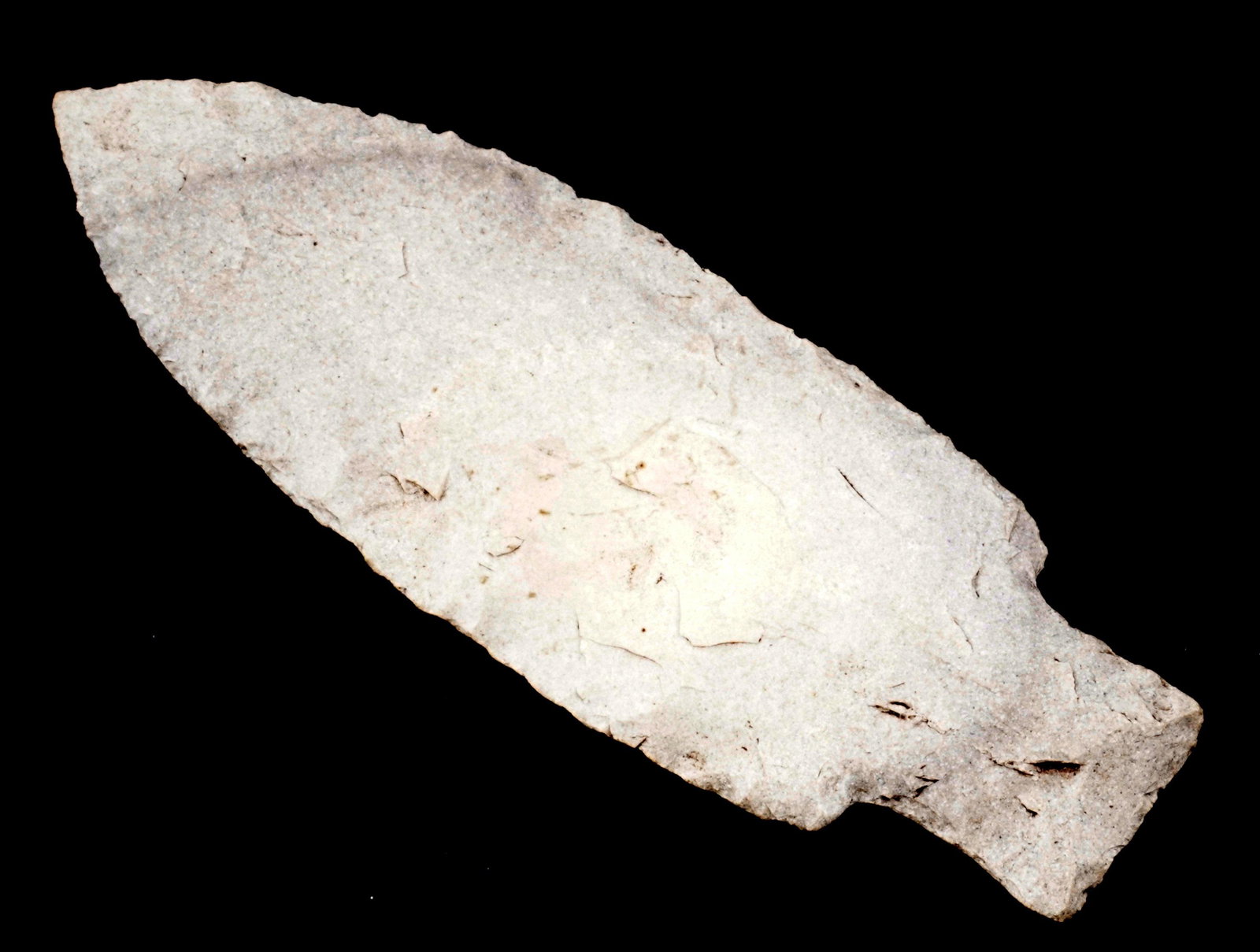 Square Back Adena Robbins Point: Vigo Co., Indiana, approx. 5" x 1.5".