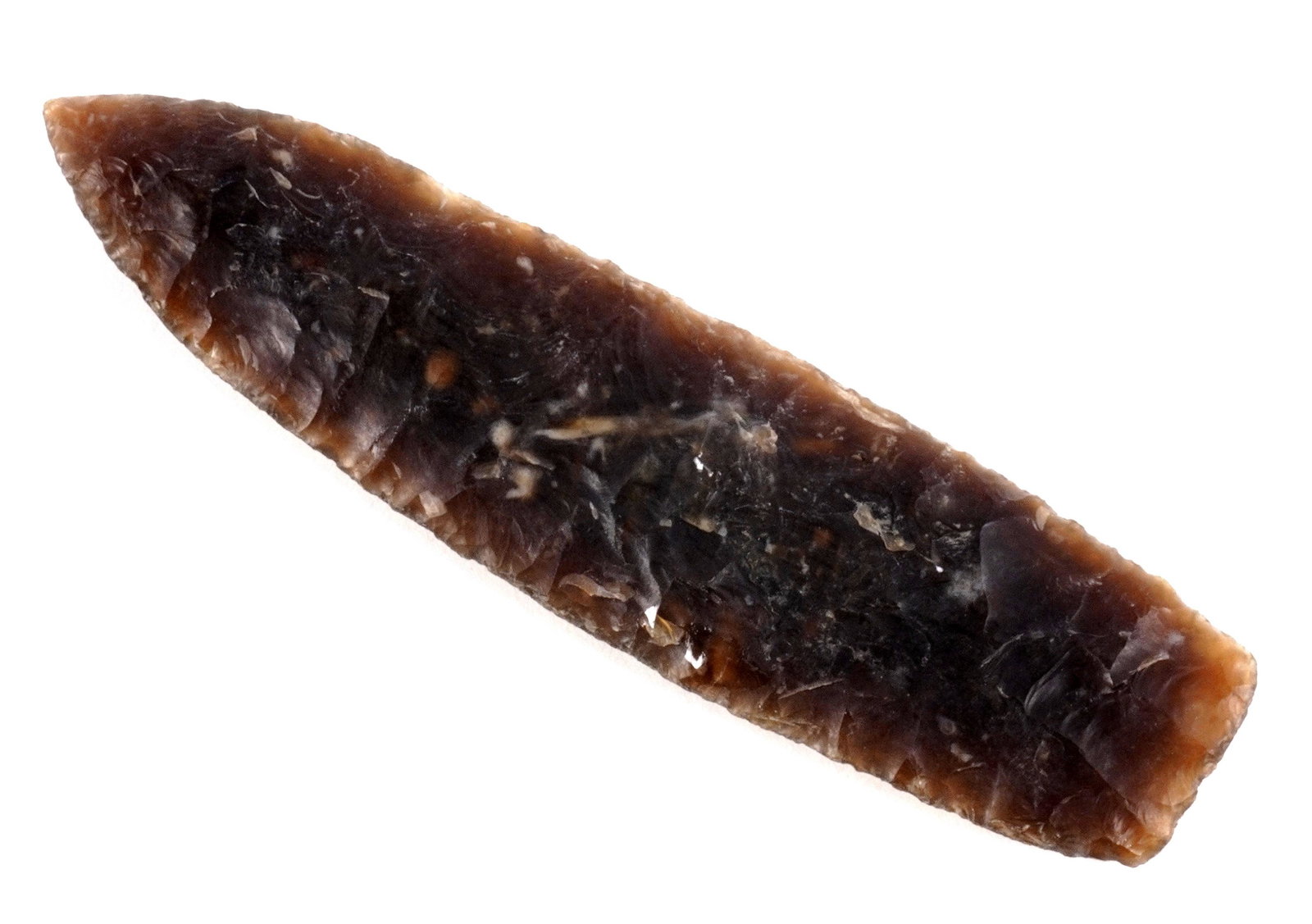 Rare Wisconsin Agate Basin Point.: Approx. 4 1/8" x 1 1/8".