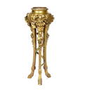 French Bacchanalian Gilt Bronze Jardiniere Stand