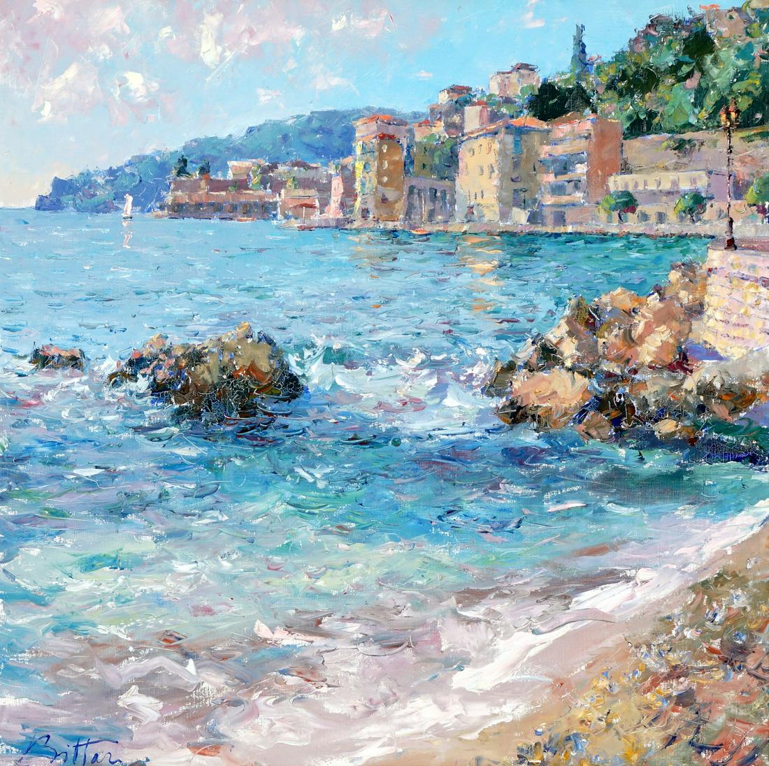 Pierre Bittar Bord De Mer Op Villefranche Painting (1 of 9)