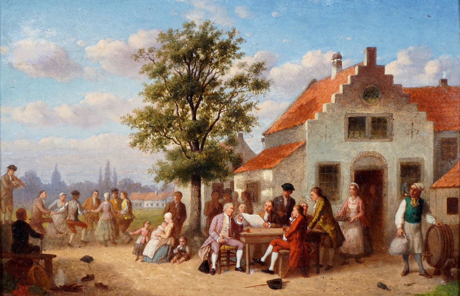 Johann Mongles Culverhouse Outdoor Genre Painting (1 of 7)
