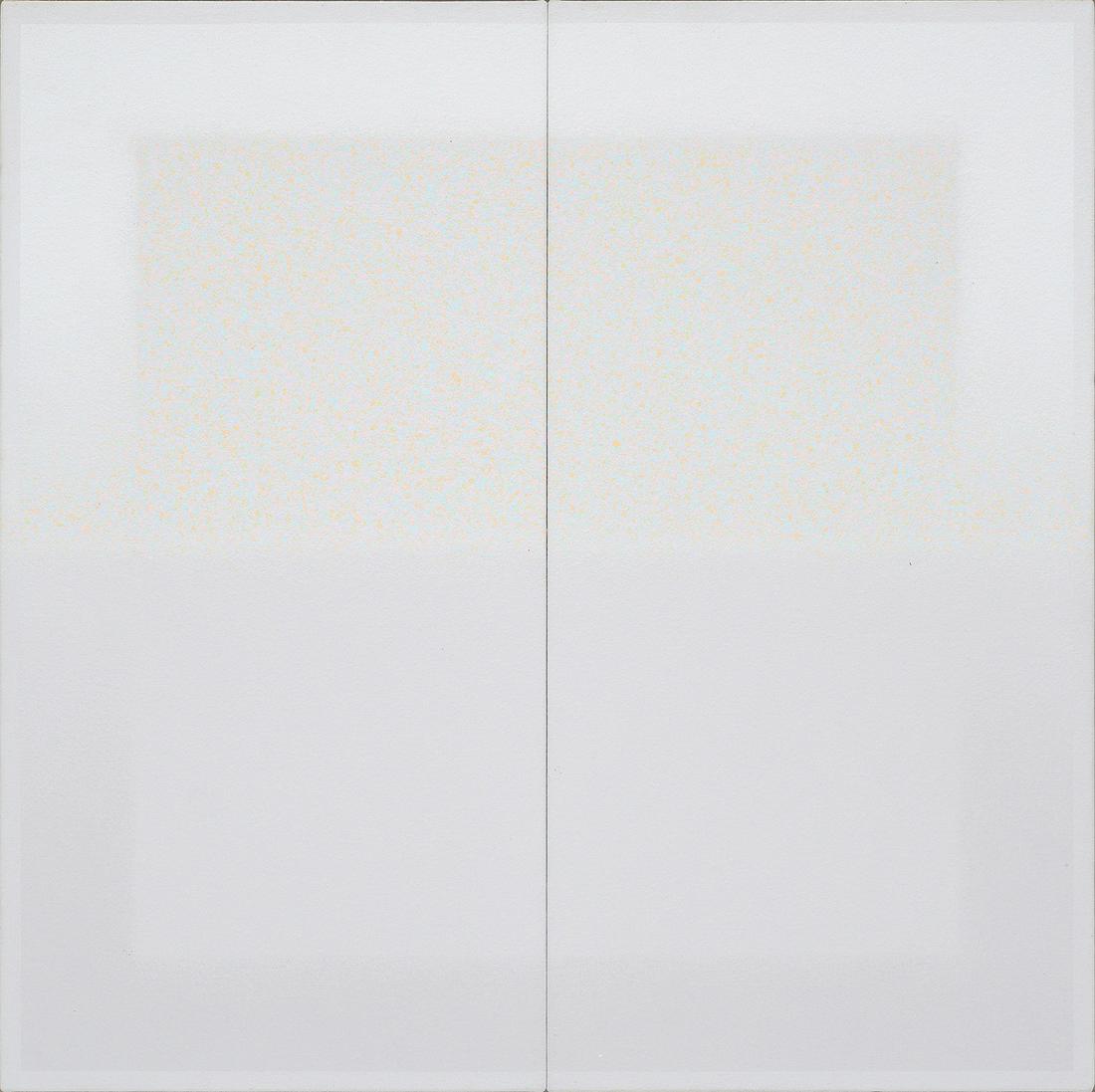 1981 Elaine Kurtz Mid Century Diptych Painting (1 of 7)