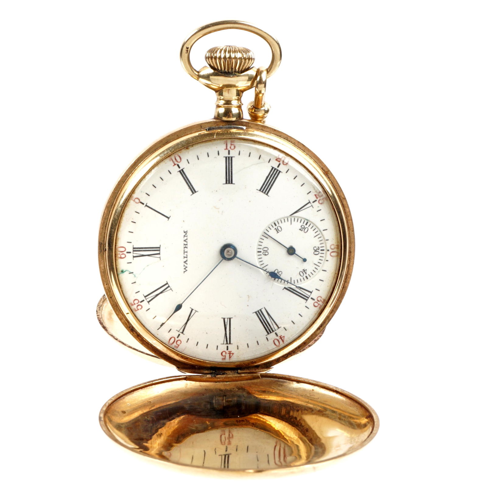 14k Gold Mens Waltham Full Hunter Pocket watch (1 of 15)