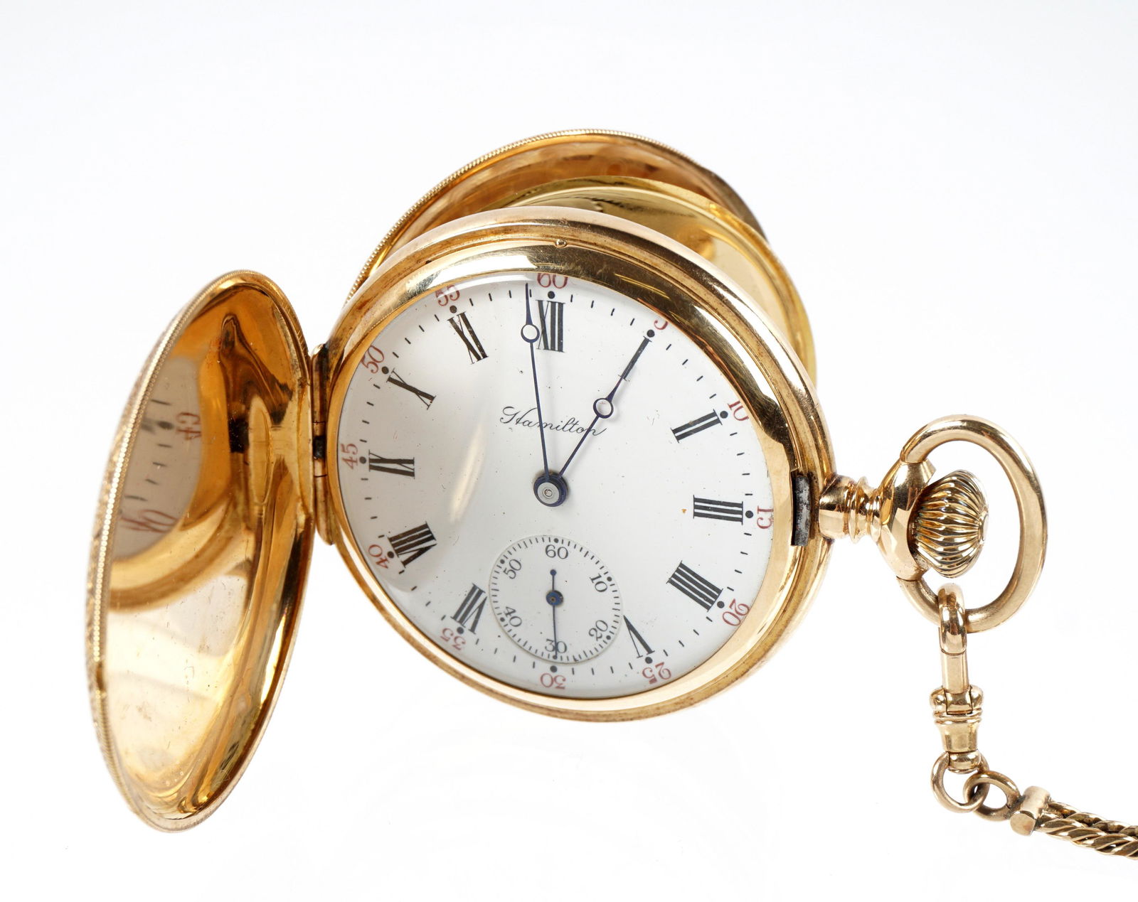 14k Gold Hamilton Full Hunter Pocket Watch (1 of 15)