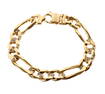 14k Gold and Diamond Italian Link Bracelet