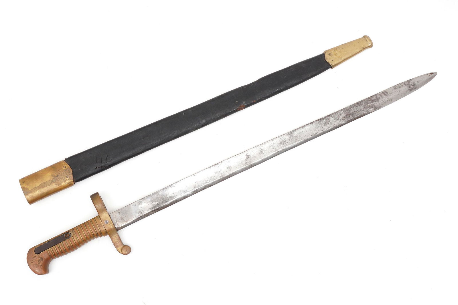 Civil War Confederate Saber Bayonet & Scabbard (1 of 11)