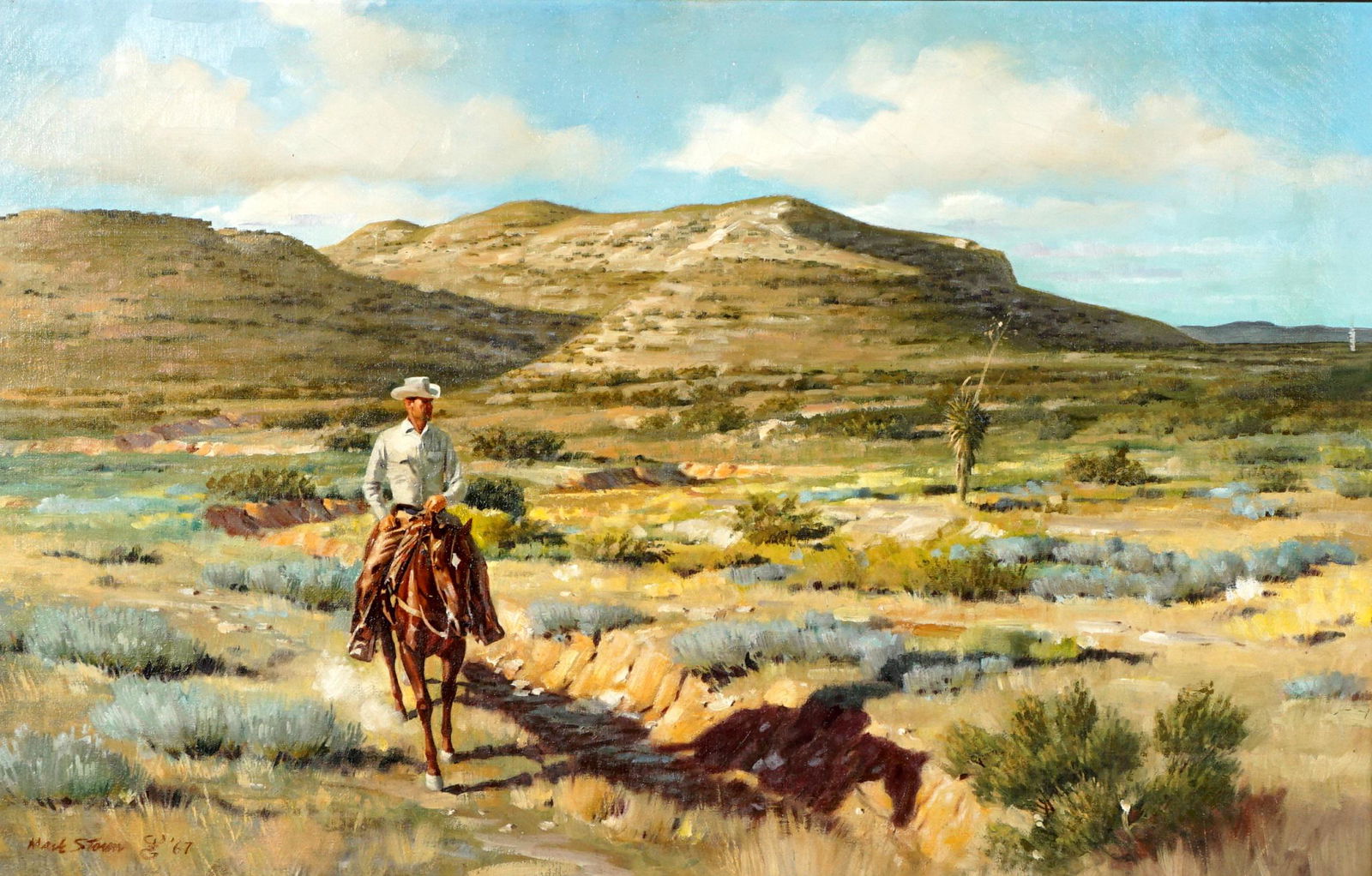 1967 Mark Storm Texas Cowboy in Landscape (1 of 10)
