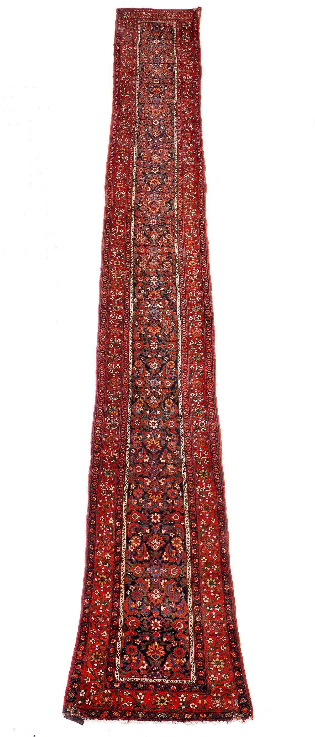 Palatial Antique Hamadan Persian Runner Rug (1 of 8)