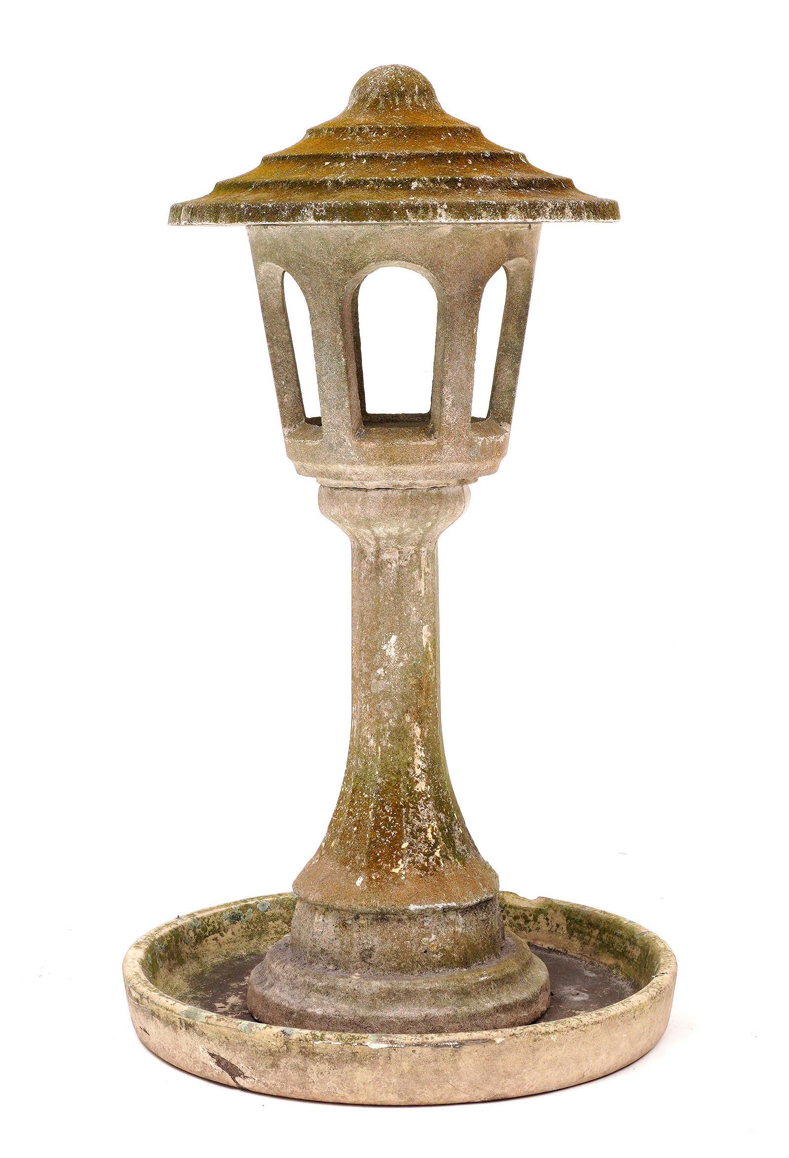 Japanese Poured Stone Garden Lantern (1 of 7)
