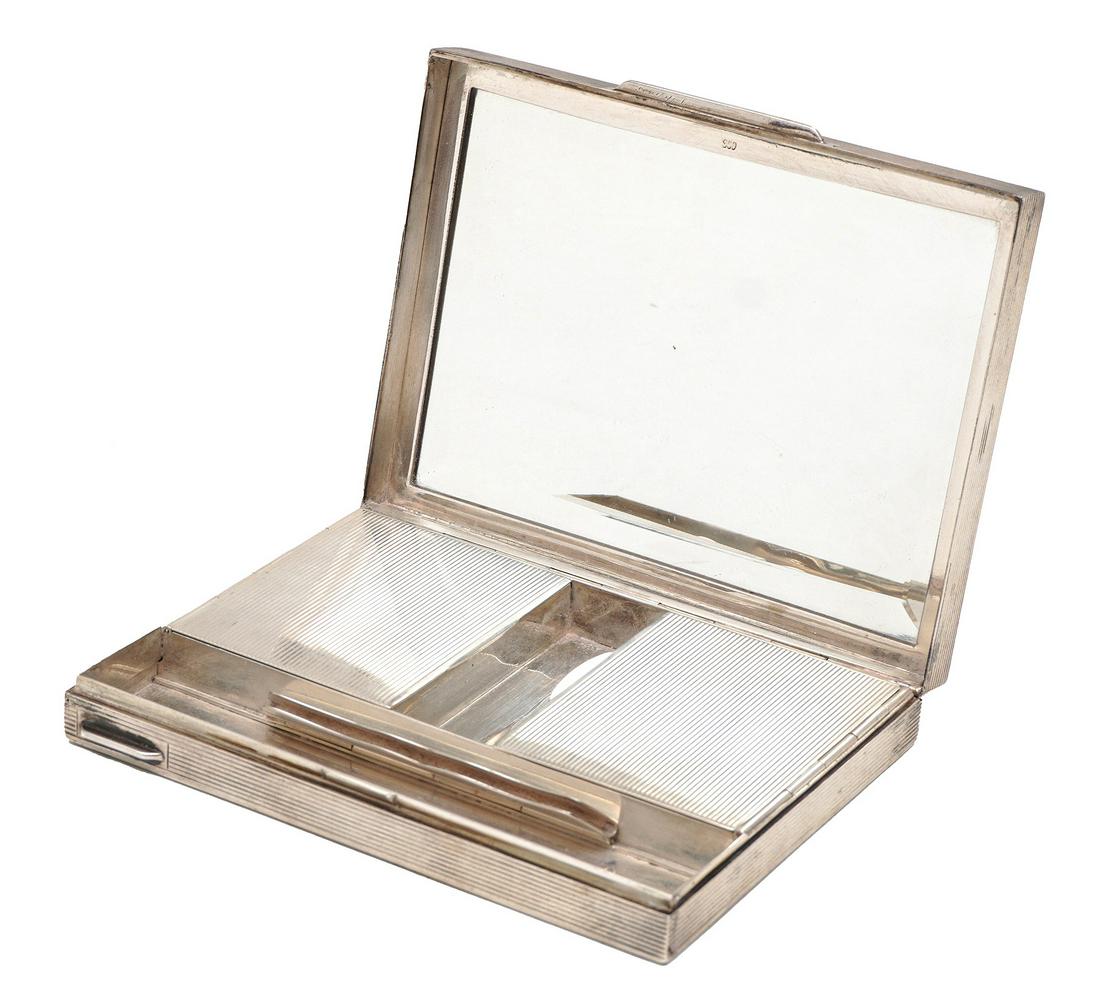 Argentine Silver Art Deco Compact Box (1 of 8)