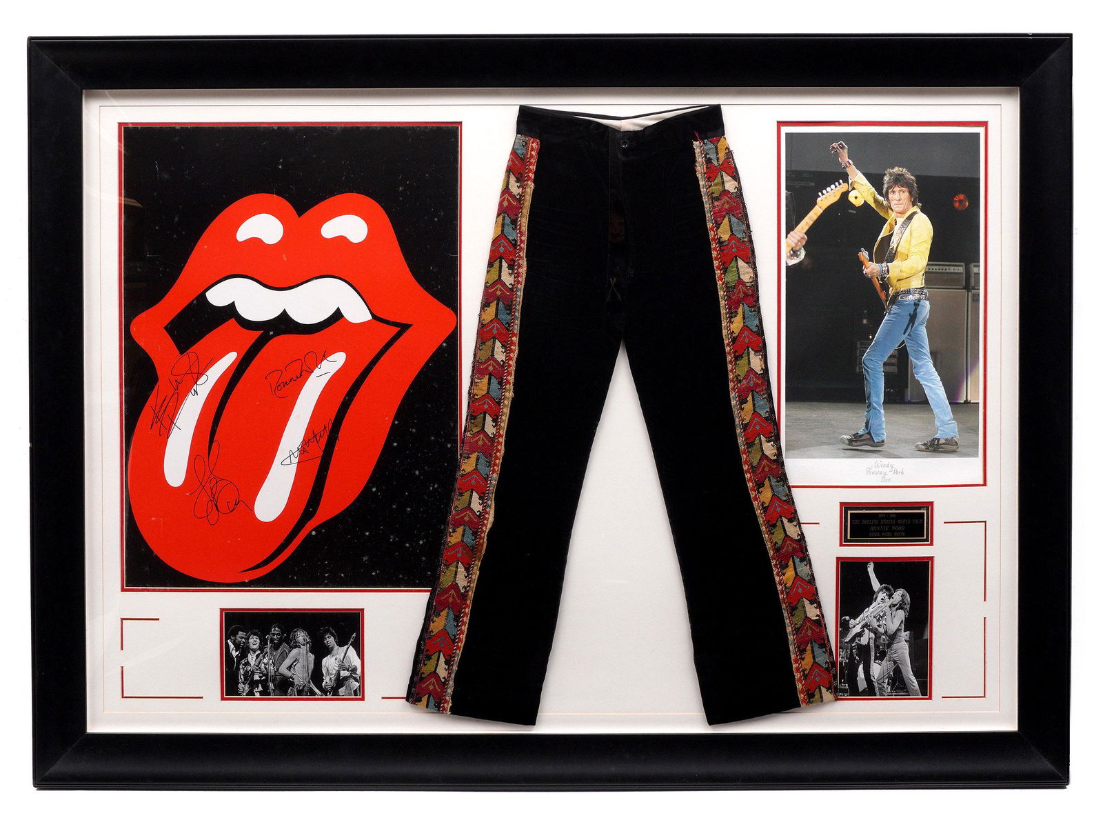 Framed Rolling Stones Ronnie Wood Pants (1 of 6)