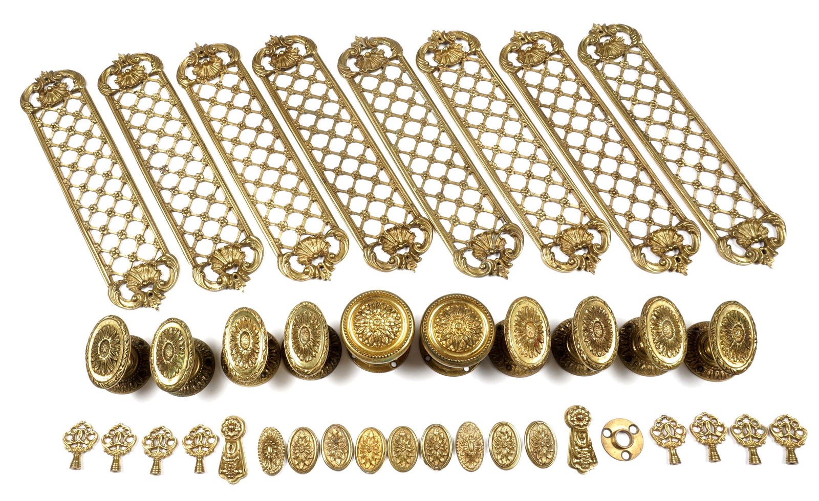 Collection English Antique Brass Door Hardware (1 of 8)