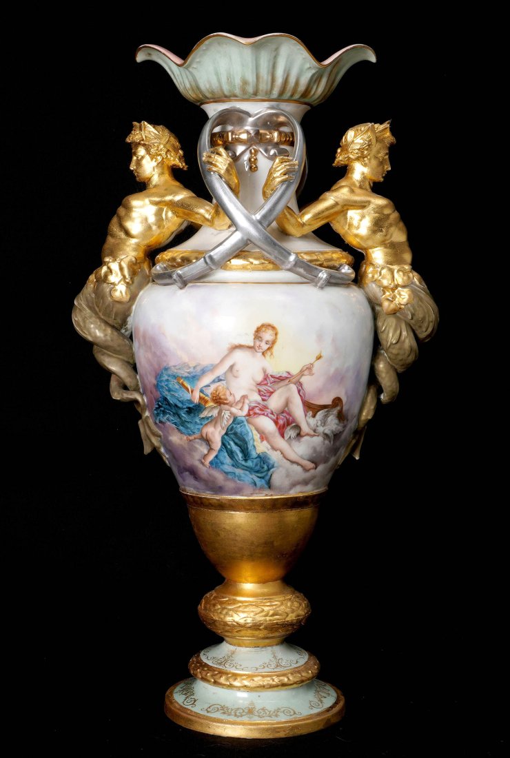 Monumental Sevres Style Figural Vase (1 of 11)