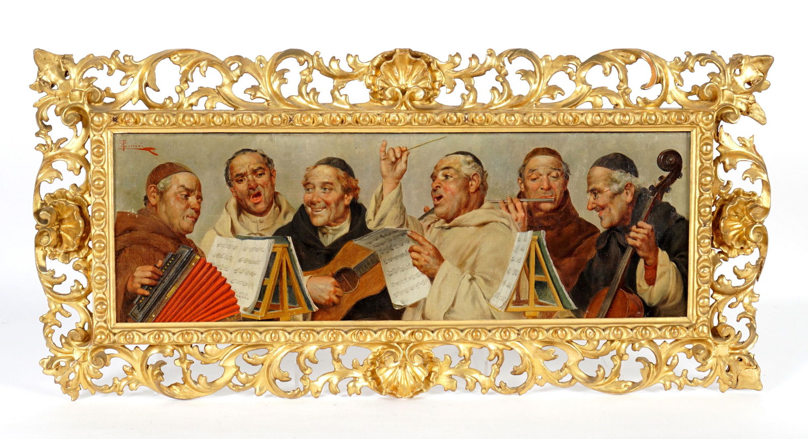Ernesto Torrini Monks Singing Painting (1 of 14)