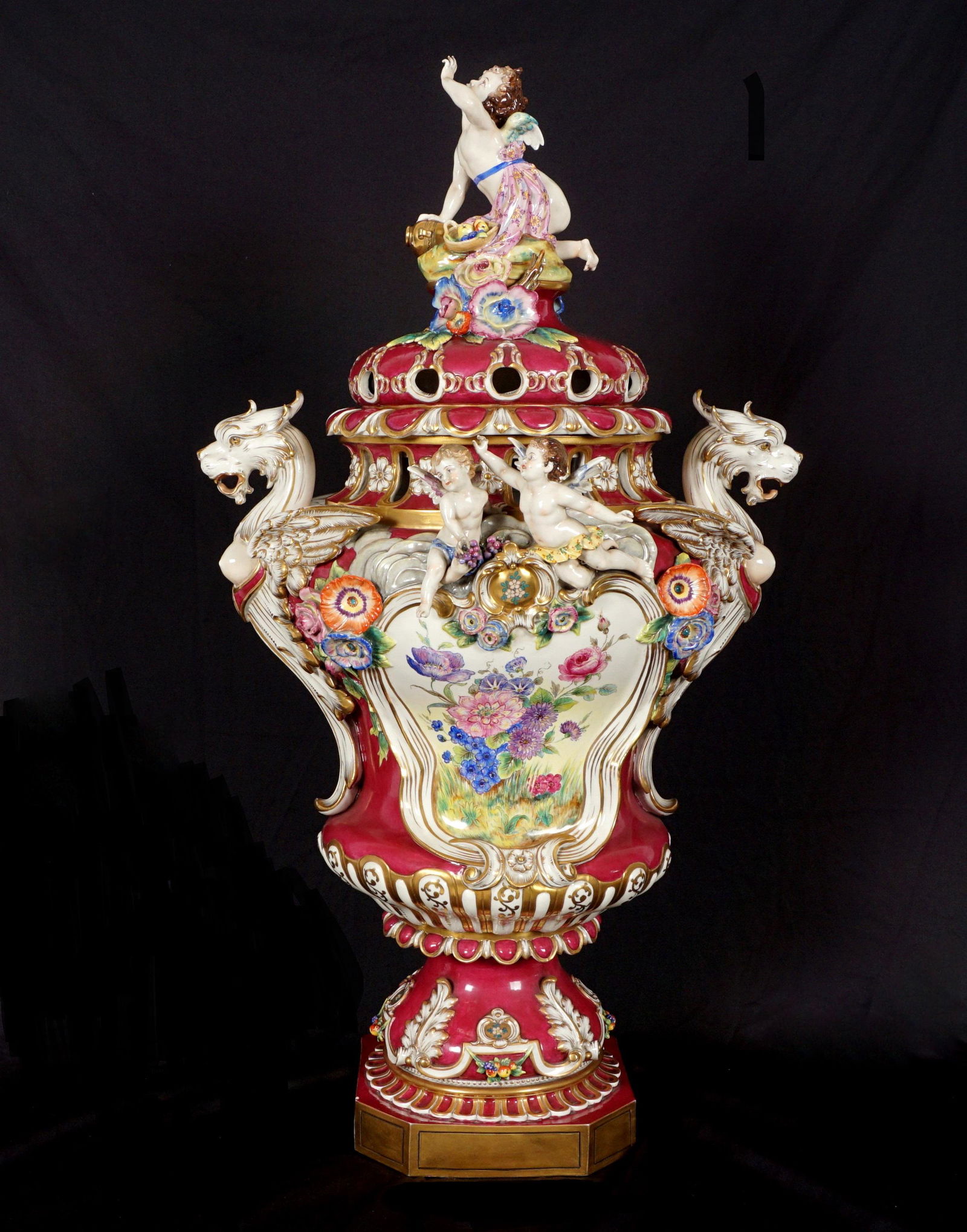 Monumental Rudolstadt Porcelain Covered Urn (1 of 16)