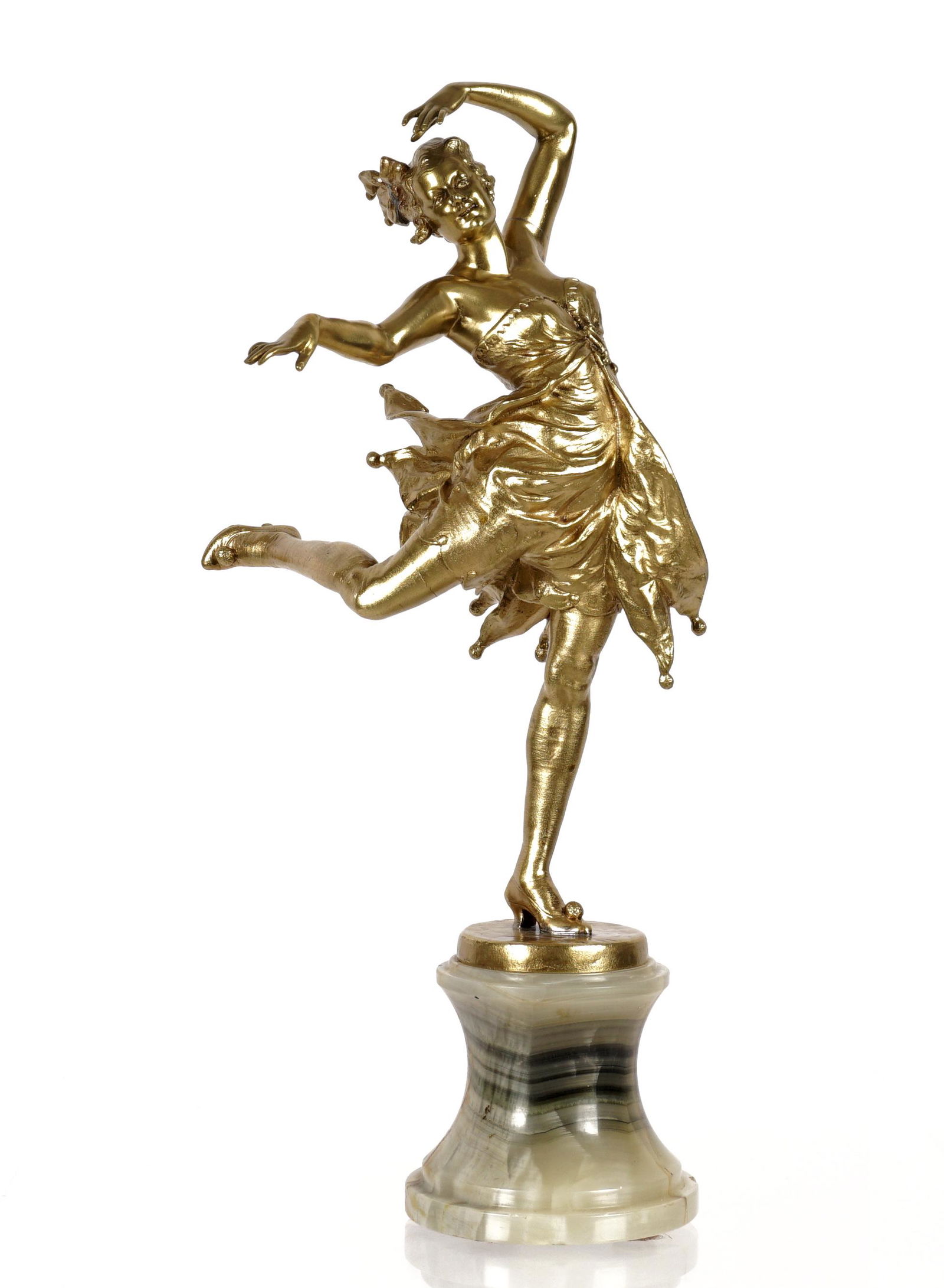 Leon Salat Gilt Bronze Dancer Sculpture (1 of 11)