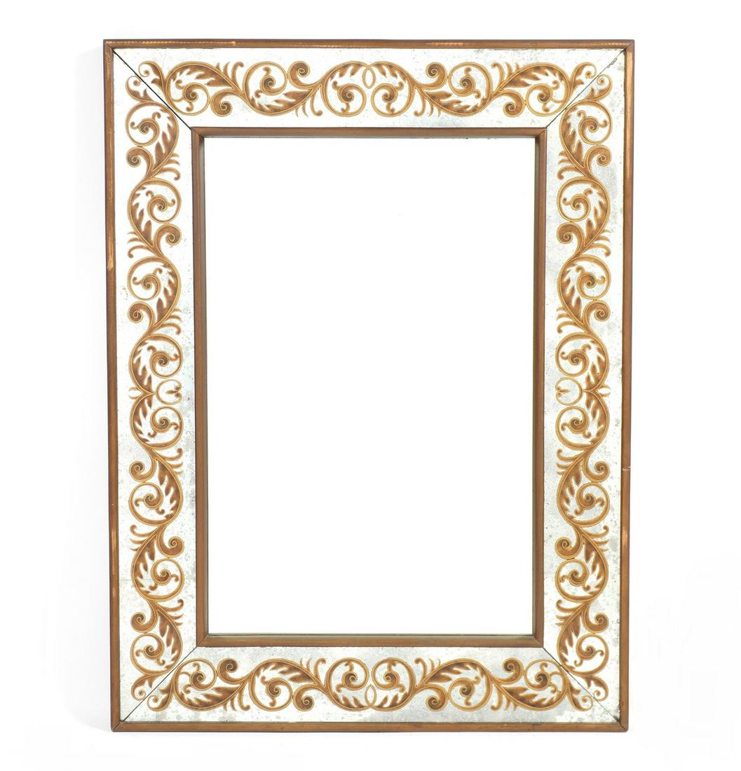 20th Century Italian Style Reverse Painted Mirror (1 of 4)