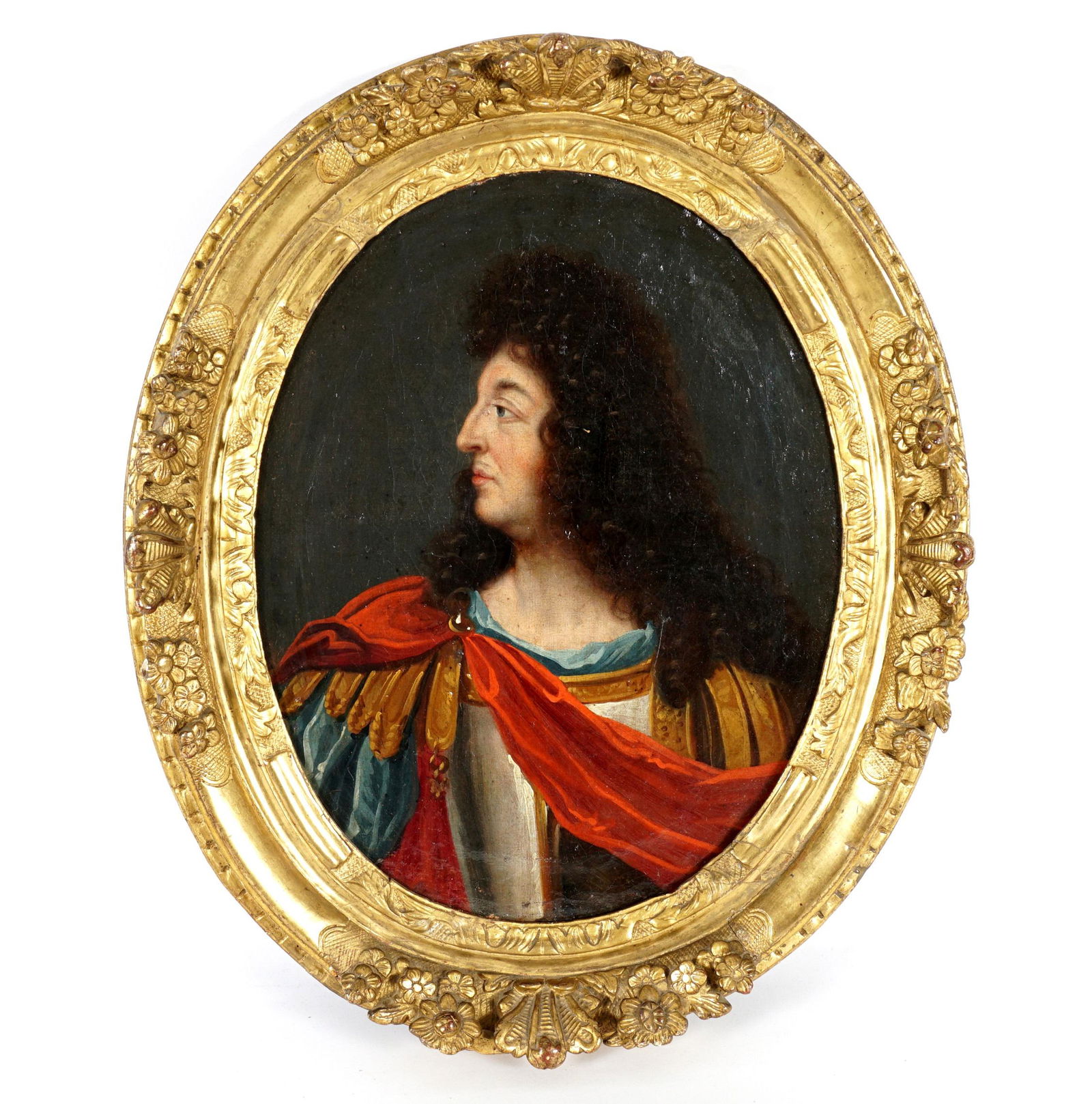 after Mignard Portrait of Louis XIV as a Roman (1 of 6)