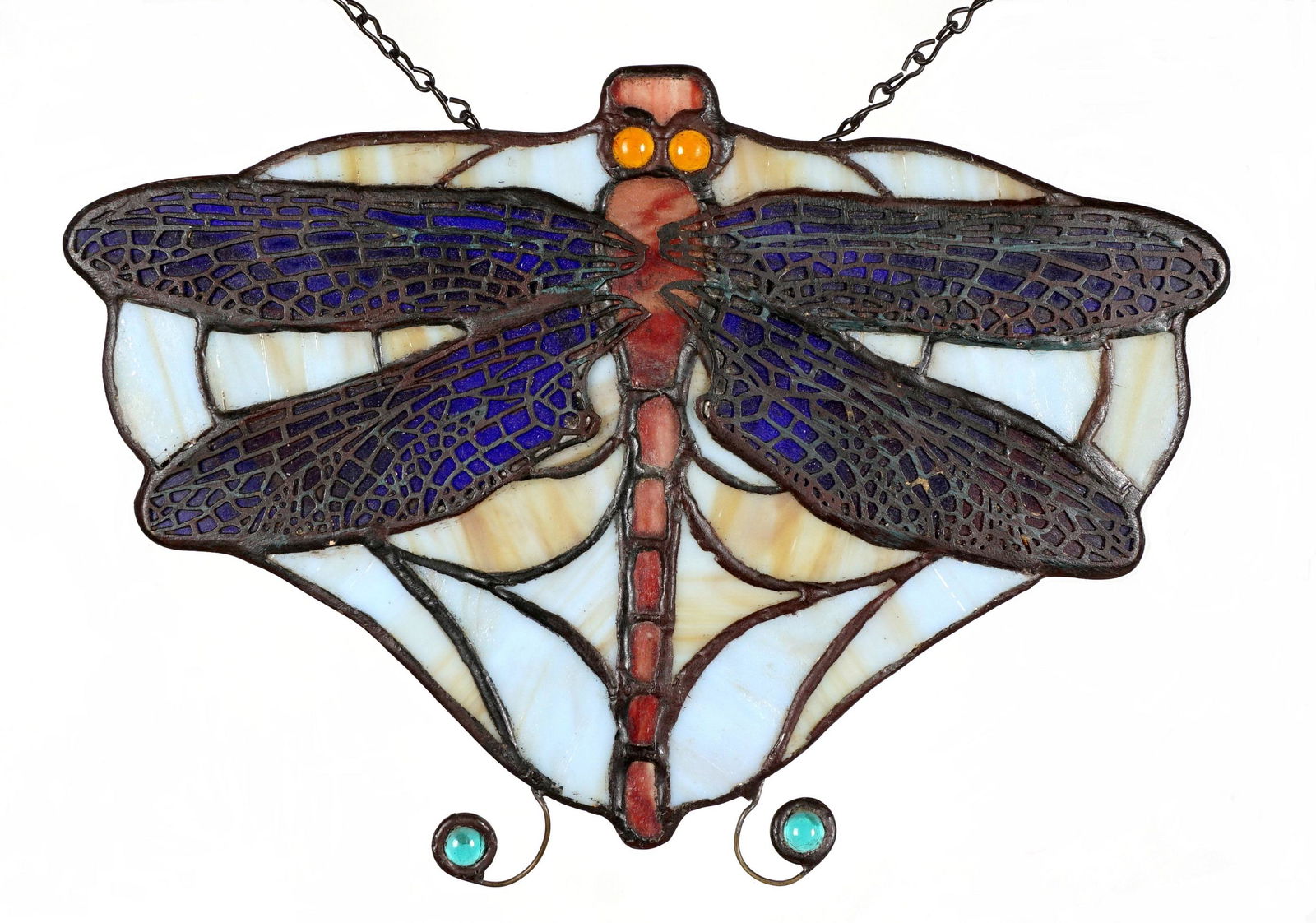 Antique Tiffany Studios Dragonfly Lamp Screen (1 of 6)