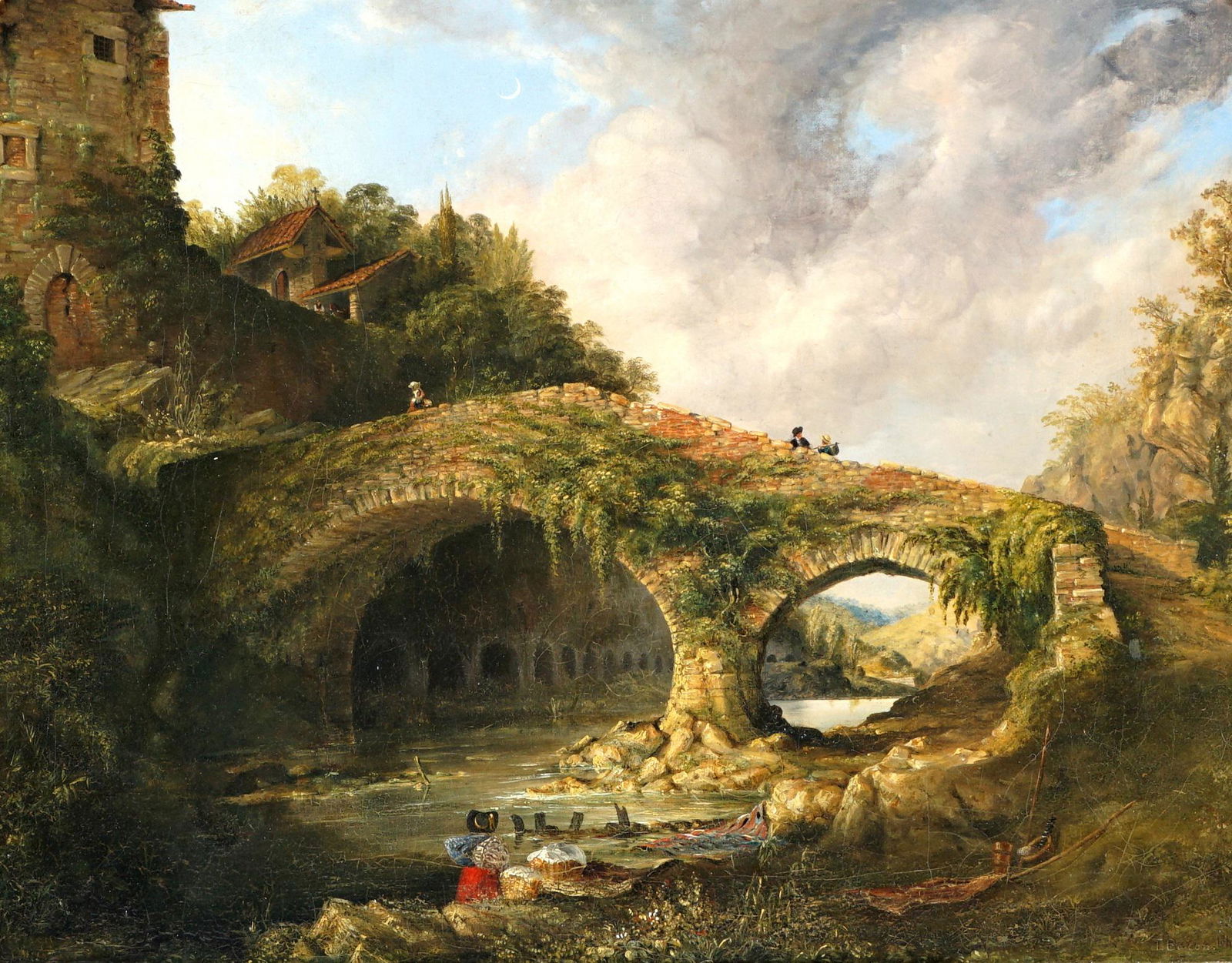1843 Thomas Bacon Ancient Bridge Landscape (1 of 12)