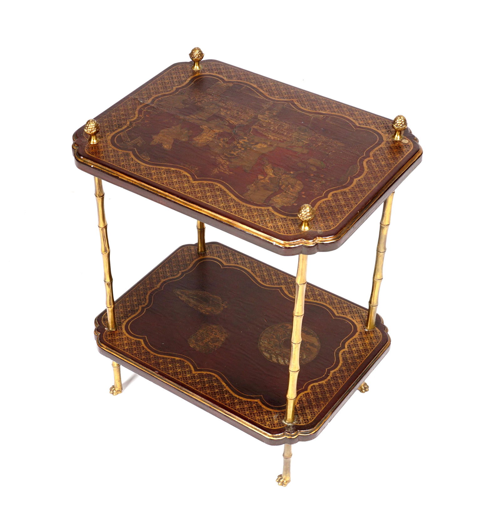 Italian Two Tier Chinoiserie Side Table (1 of 10)