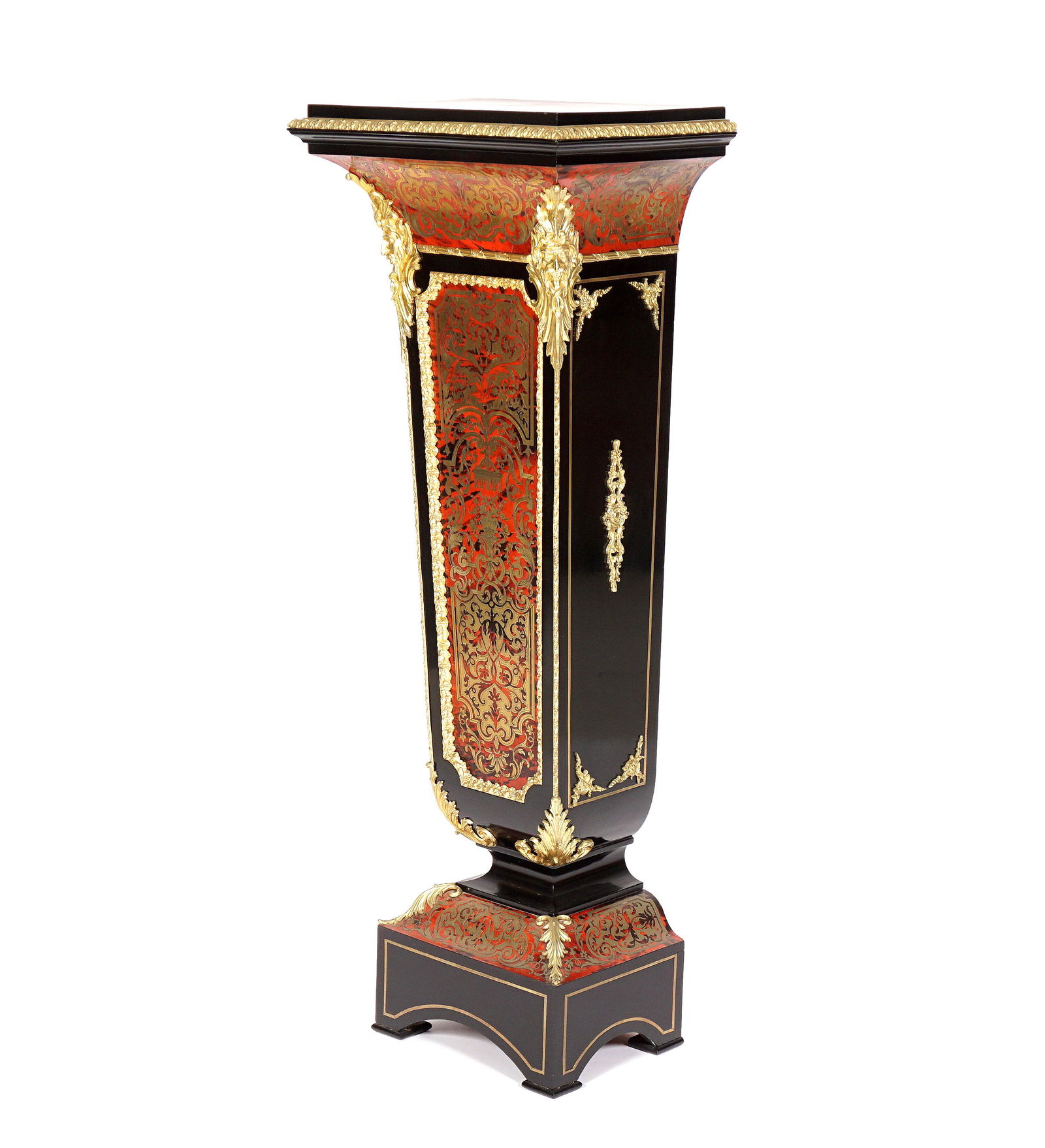 French Boulle Inlay Pedestal Plant Stand (1 of 10)