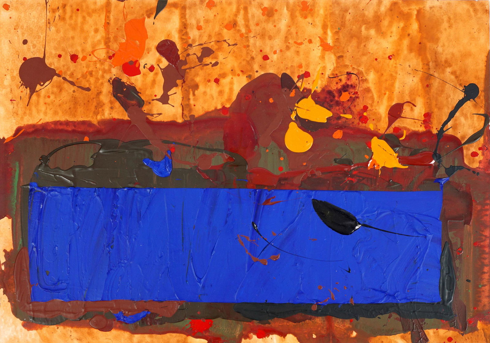 1971 John Hoyland Mixed Media Abstract Composition (1 of 8)