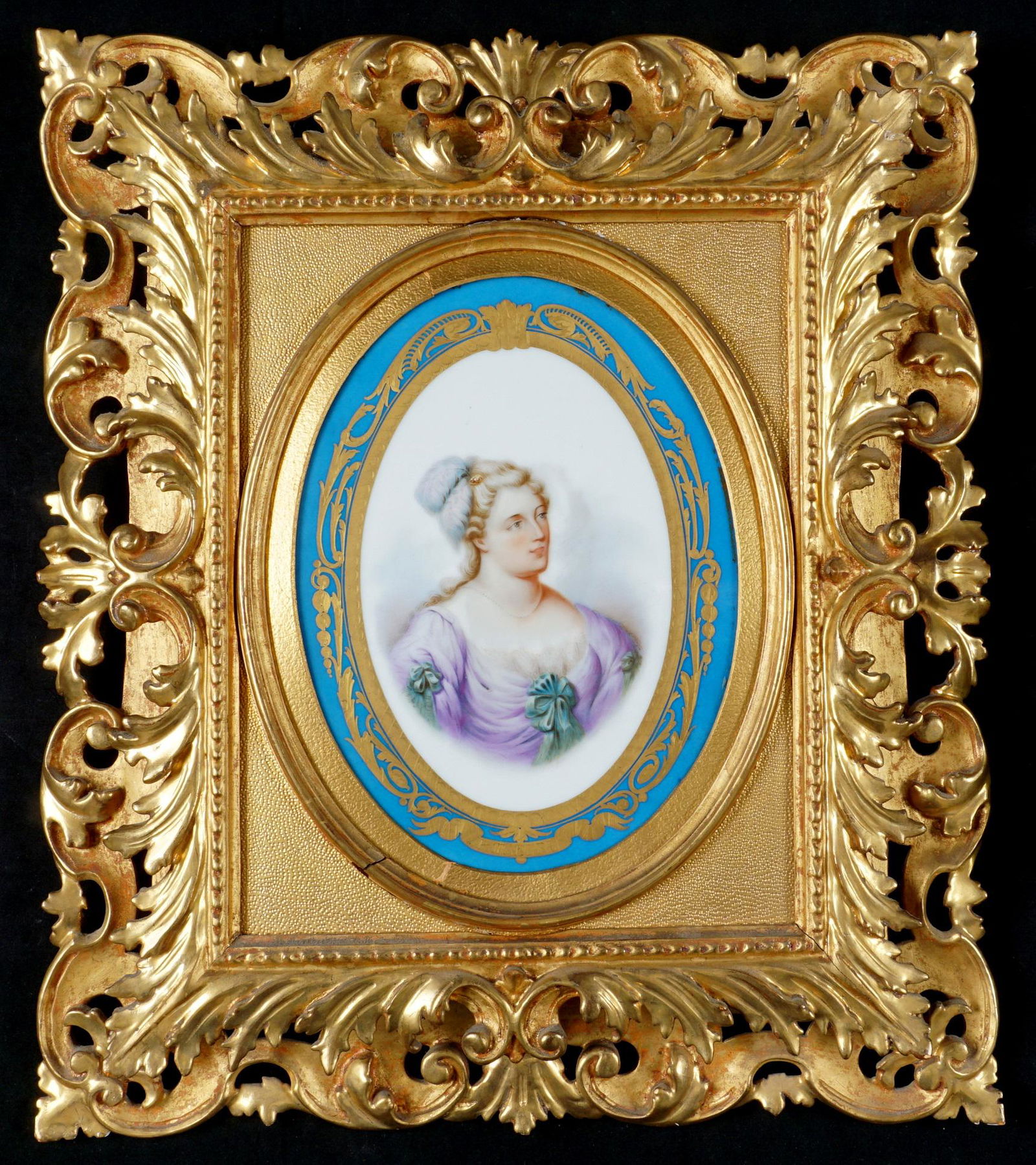 Sevres Style Porcelain Portrait Plaque Parabere (1 of 10)