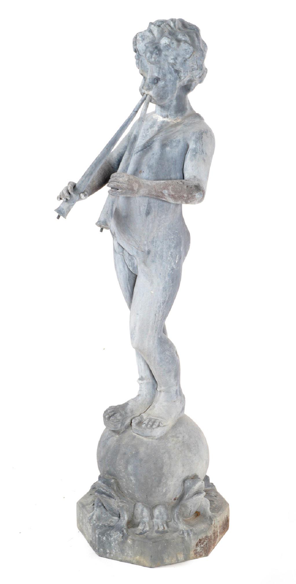 Pan of Rohillion Bronze Garden Sculpture (1 of 5)