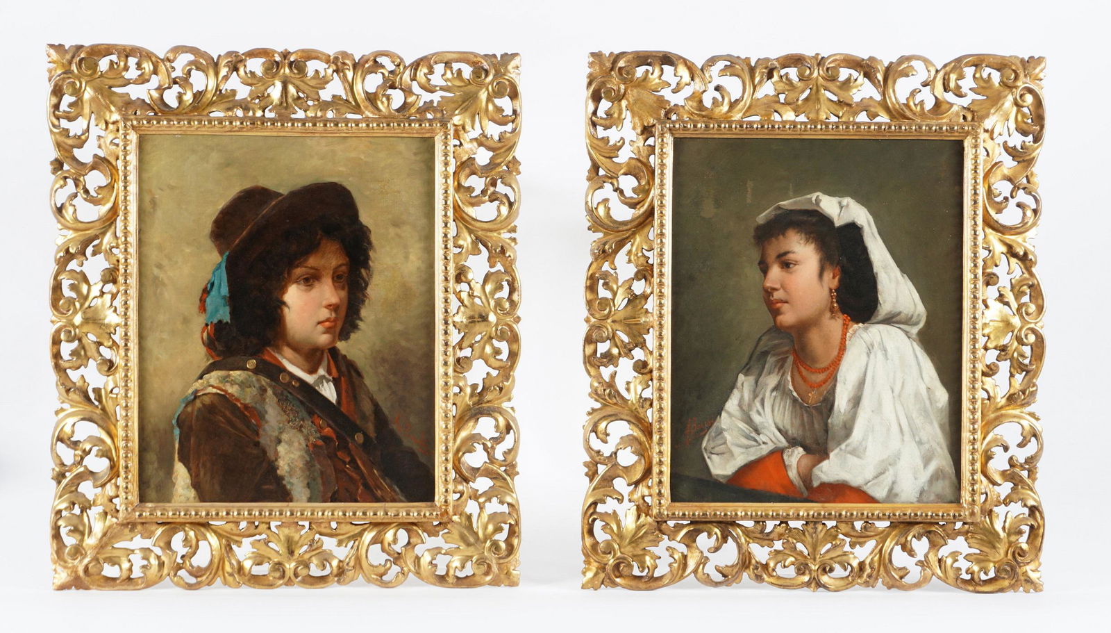 Pair Achille Boschi Portraits of Children (1 of 7)