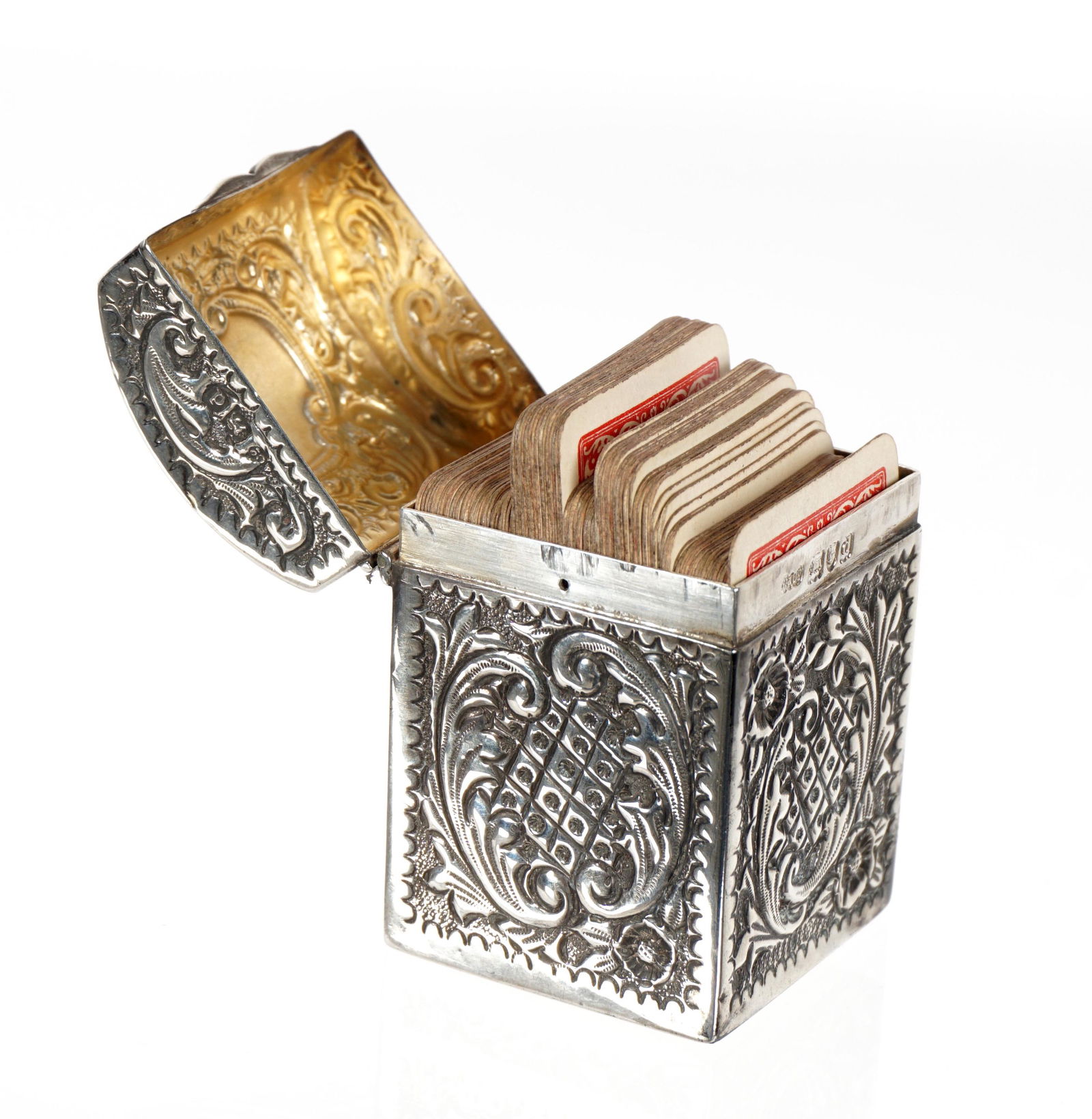 Grey & Co. Miniature Playing Card Sets in Sterling Box (1 of 13)