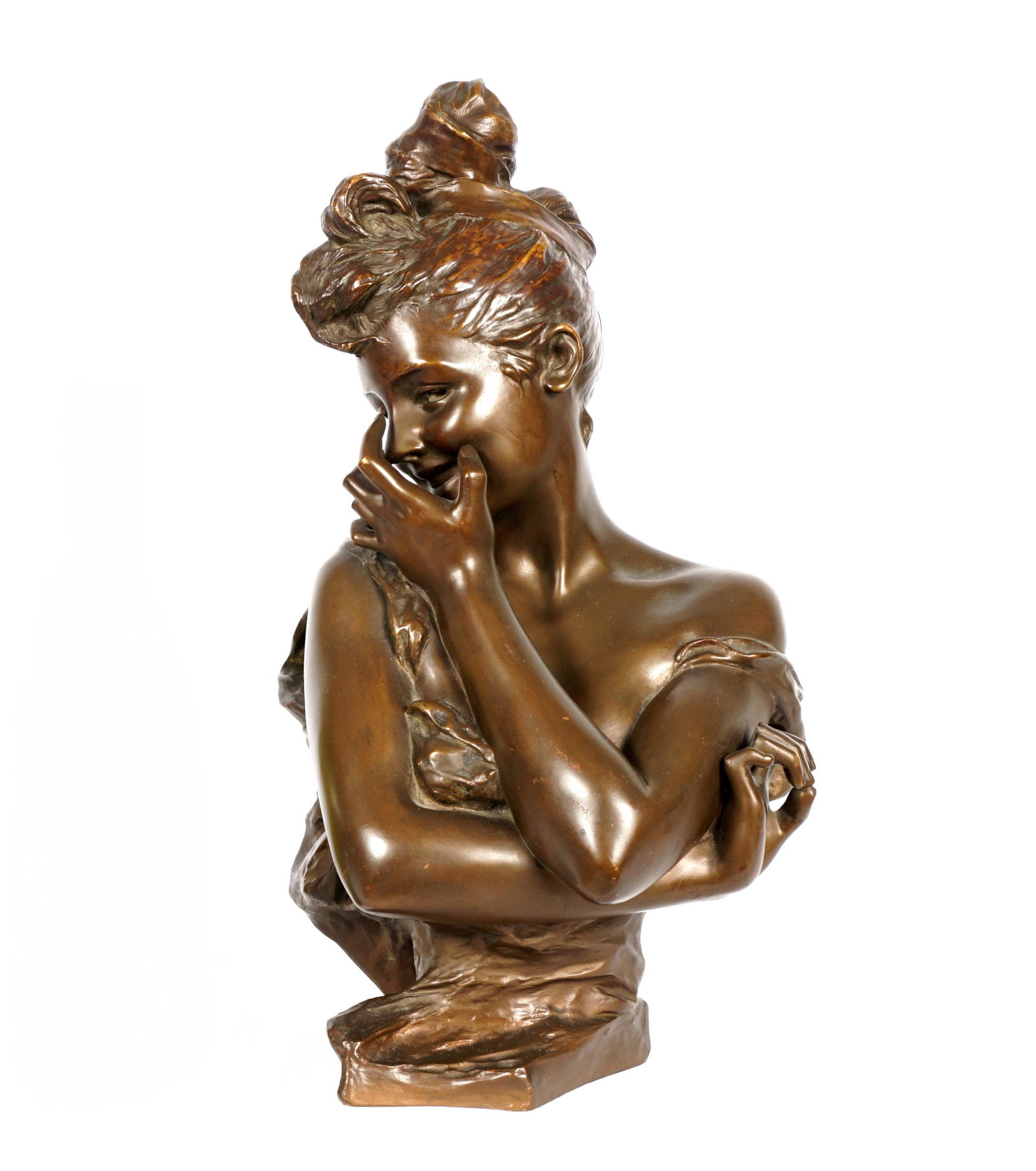 Georges Van Der Straeten Bronze Bust of a Woman (1 of 13)