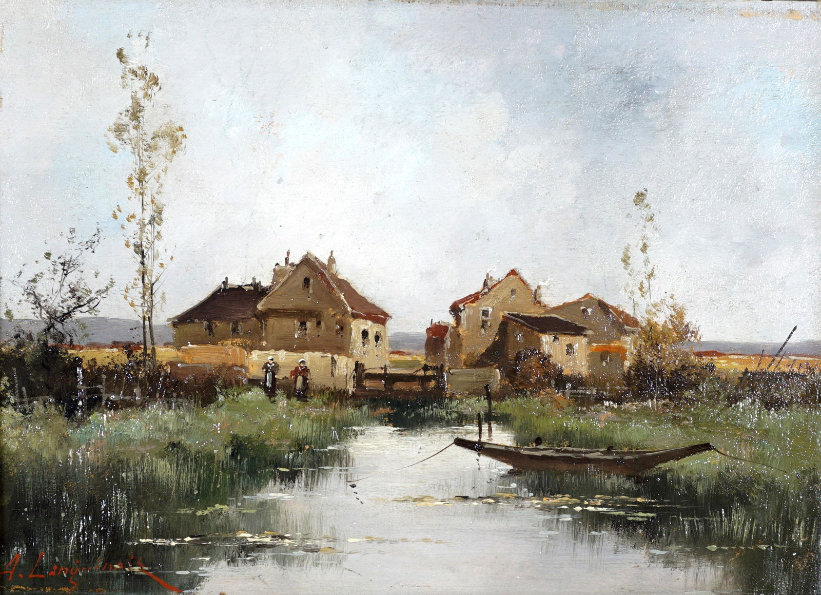 attrib. Eugene Galien-Laloue River Landscape (1 of 5)