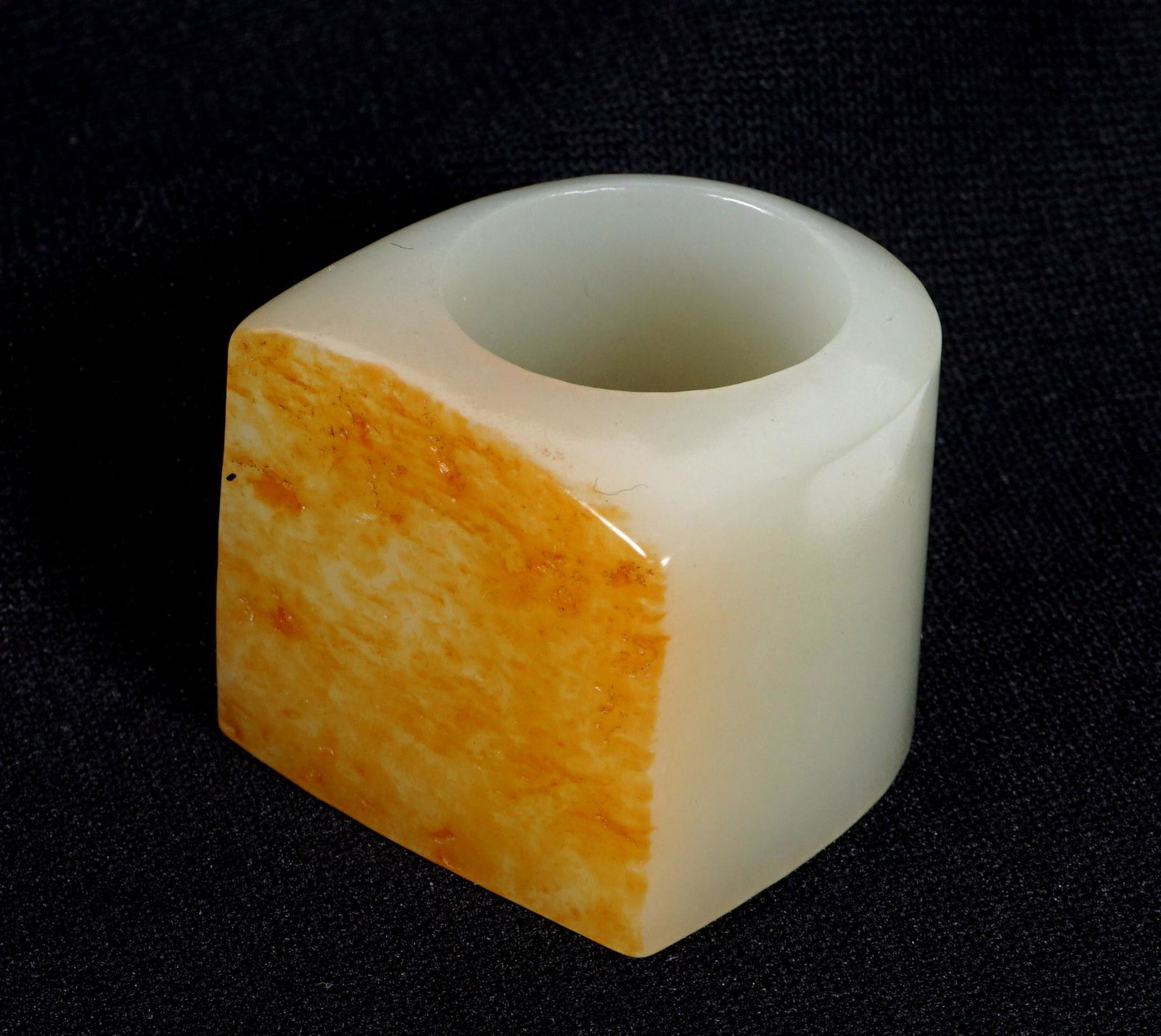 Chinese Jade Archers Ring with Russet Skin (1 of 7)